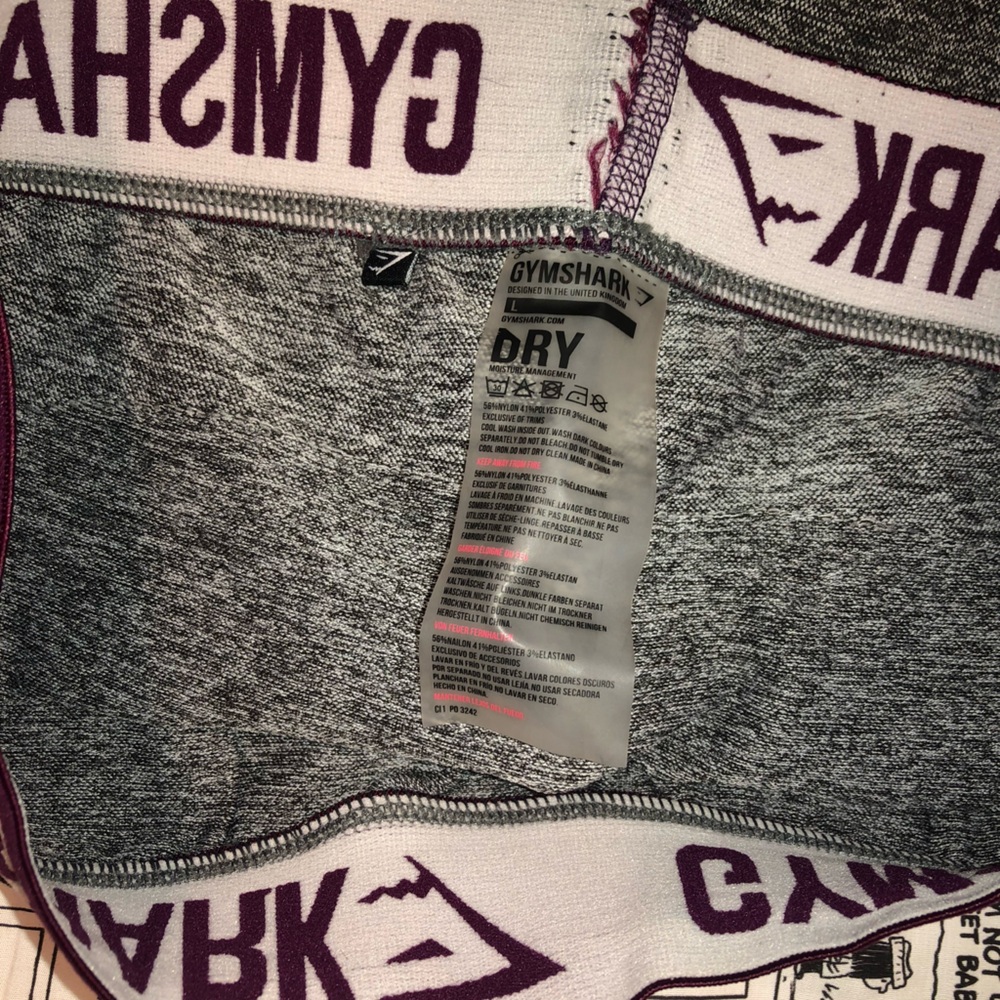 Gymshark Grey Marl Beet Cropped Legging - Picture 3 of 4